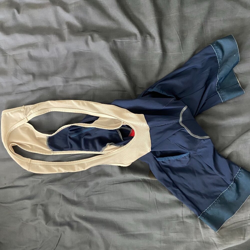 The Black Bib's Women's cycling bibs, size small